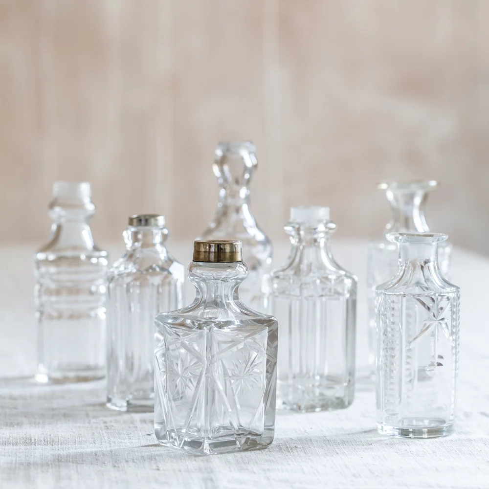 simple cut vintage diffuser bottles