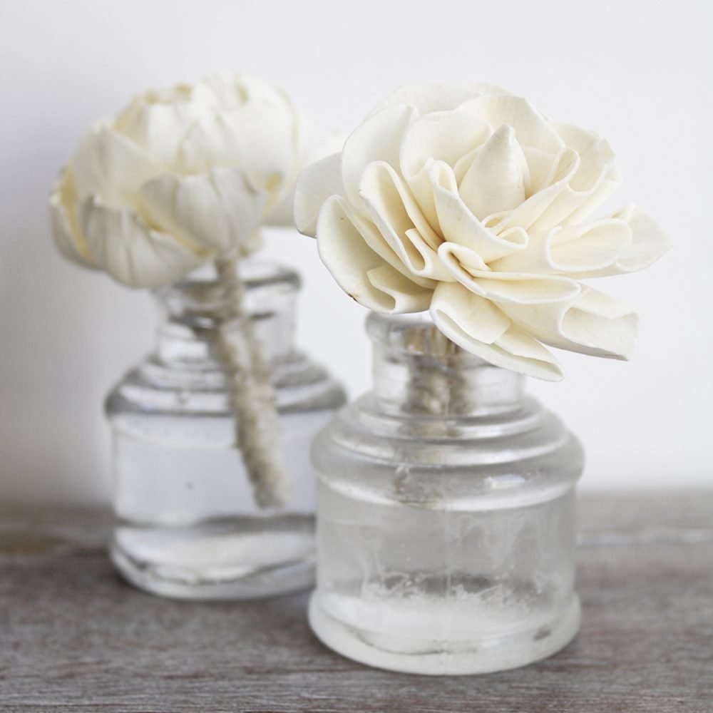 Vintage Clear Glass Inkwells