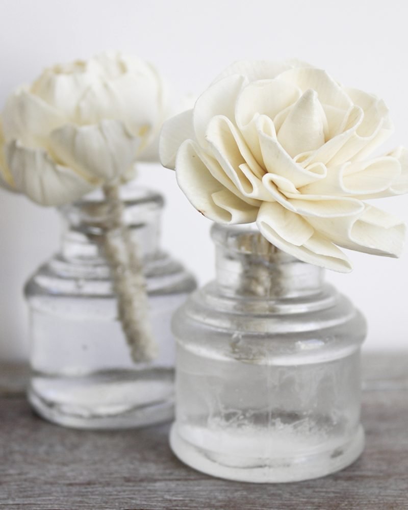 Vintage Clear Glass Inkwells