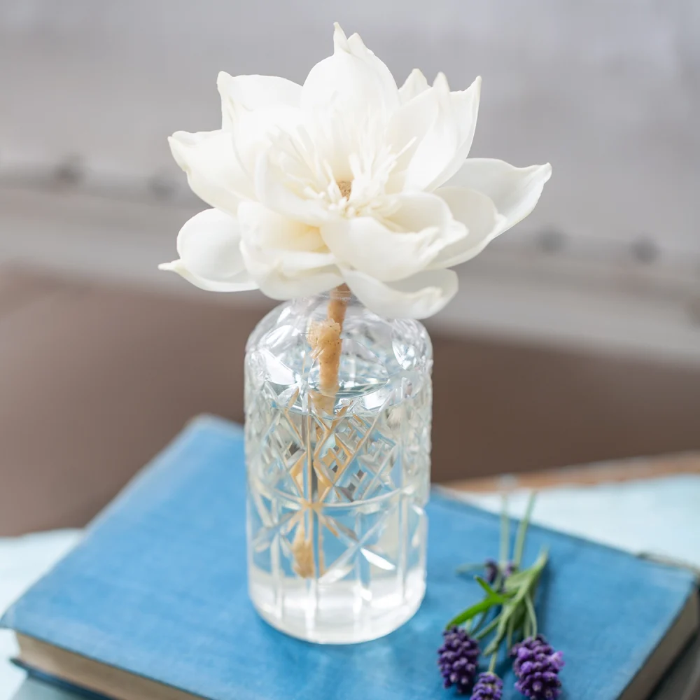 Cosmos Diffuser Flower diffuser flower styled in home interior