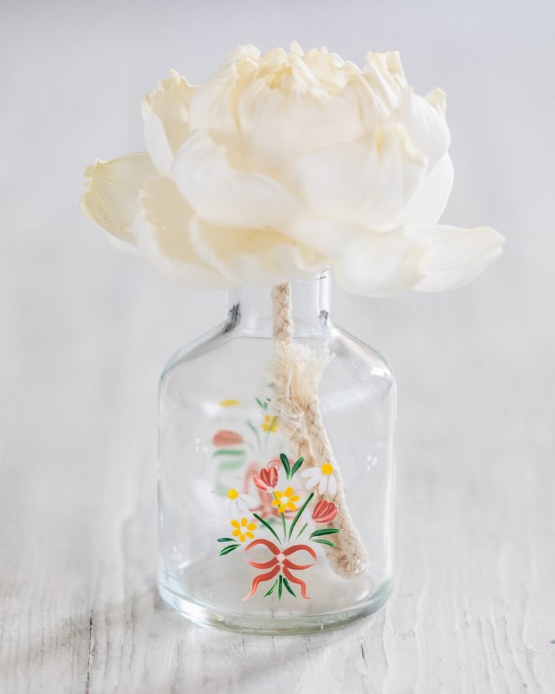 Hand Painted Bouquet Diffuser Bottle