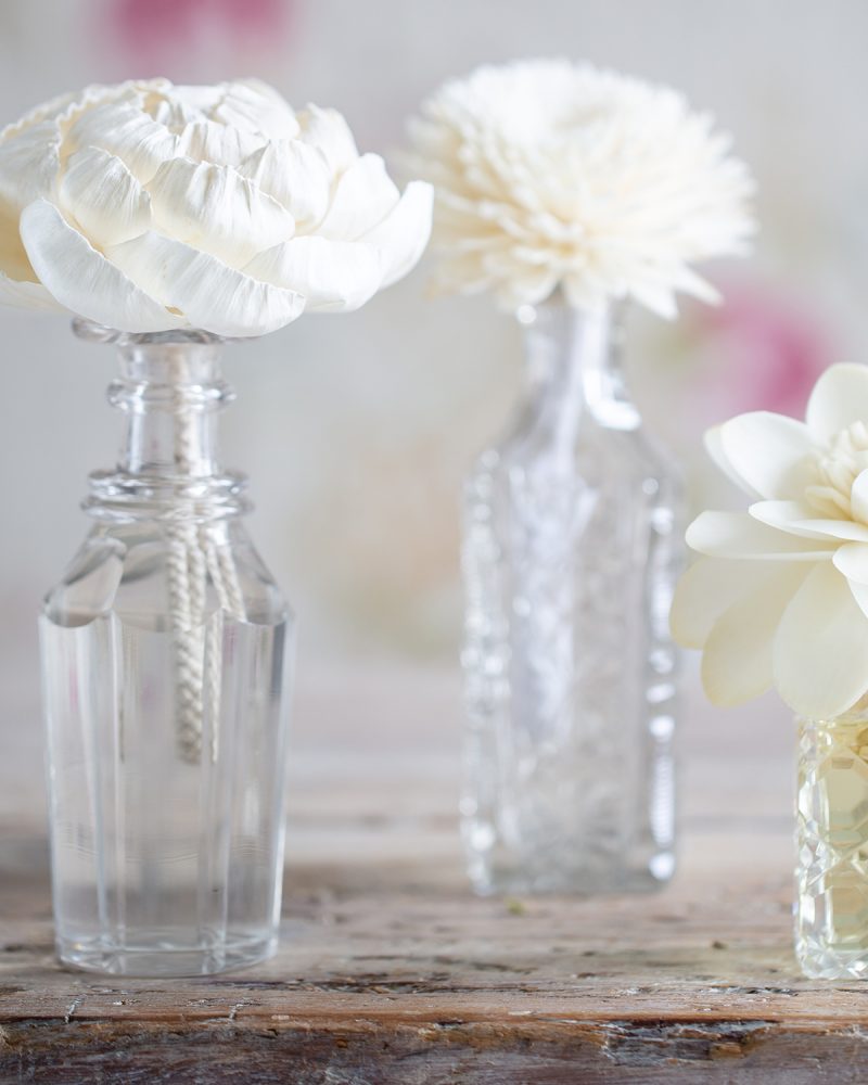 Large Vintage Cut Glass Diffuser Bottle
