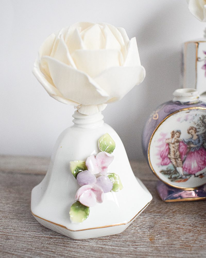 Mini China Bottle and Flower Set