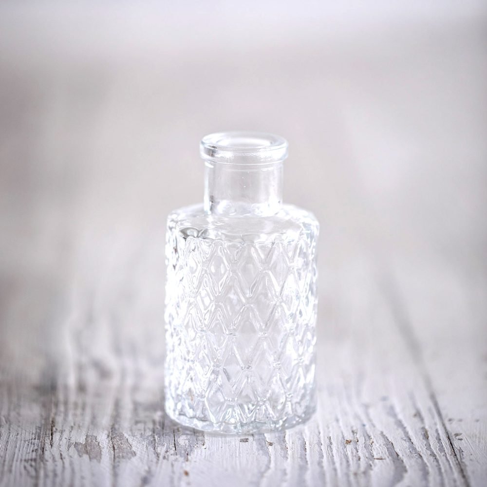 Clear textured bottle